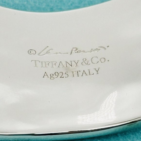 7" Tiffany & Co Left Bone Cuff Bracelet by Elsa Peretti in Sterling Silver - Picture 5 of 8